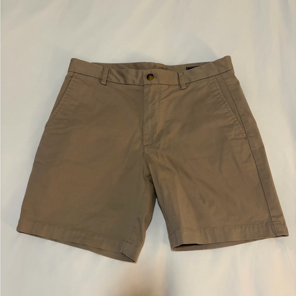 Vineyard Vines Men's Khaki Flat Front Shorts